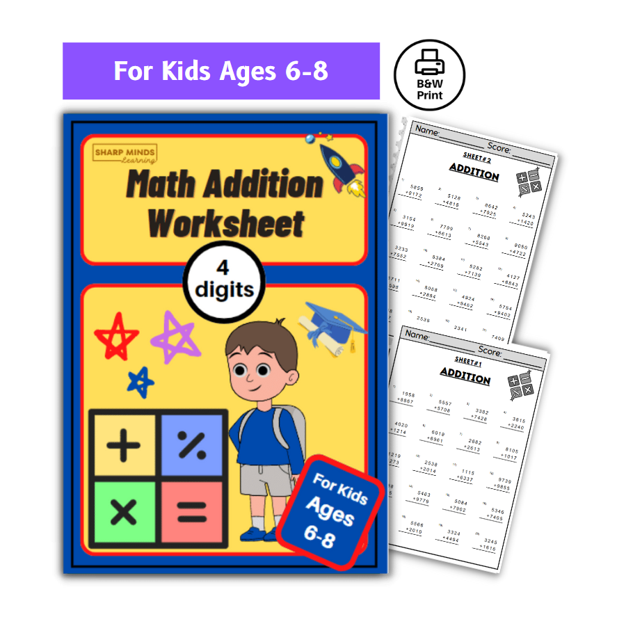 Printable worksheets for kids, addition worksheets for teachers