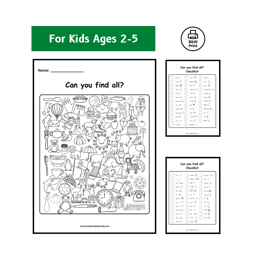 Kids activity Sheets